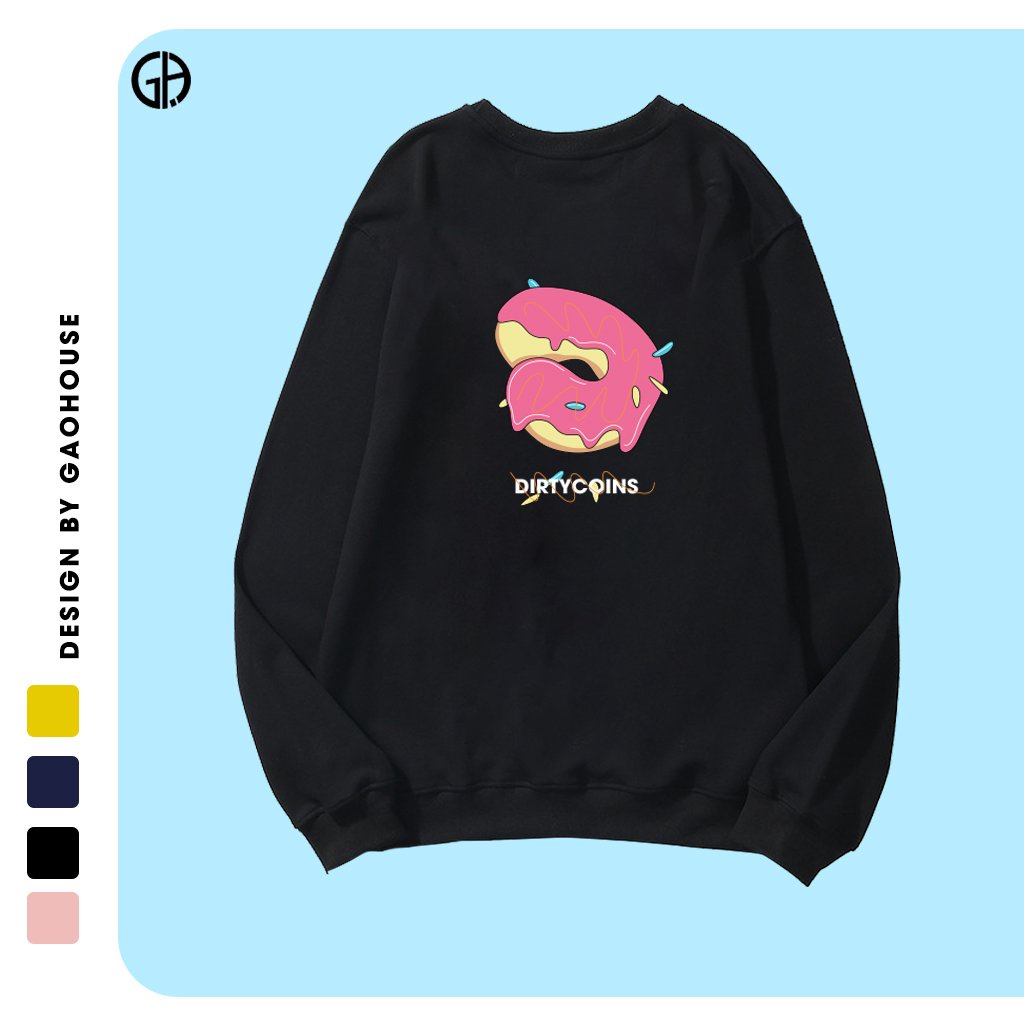 Áo Sweater Unisex Gạo House Dirty Coins Donut - N10 | BigBuy360 - bigbuy360.vn
