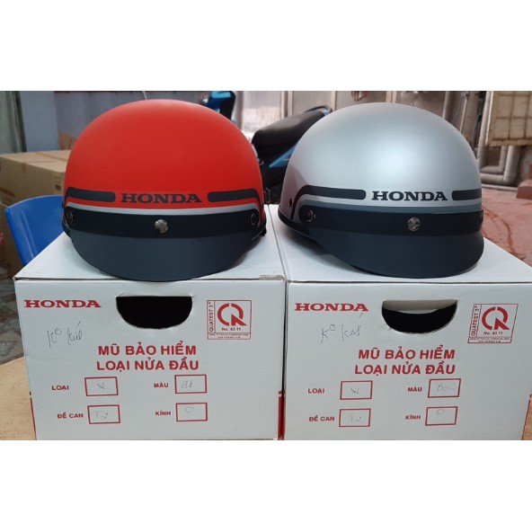 [CHÍNH HÃNG] MŨ BẢO HIỂM NỬA ĐẦU KHÔNG KÍNH (HONDA)