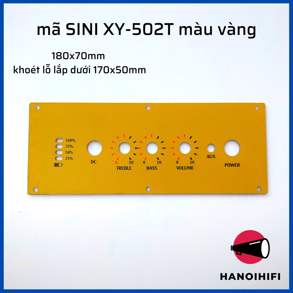 Tấm control cho các mạch Sinilink các mã XY-T50L, XY-T100L,XY-S100H bằng Mica In UV shop Hà Nội Hifi