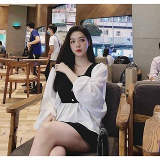 Áo kiểu cổ thuyền tay phồng