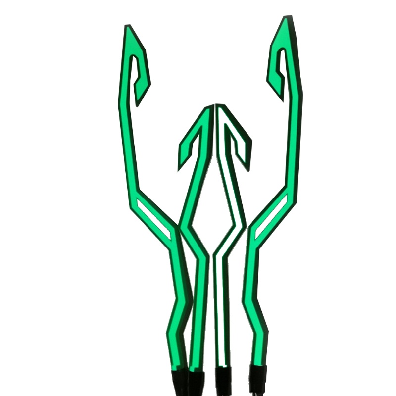 Thanh đèn LED nhấp nháy gắn mũ bảo hiểm