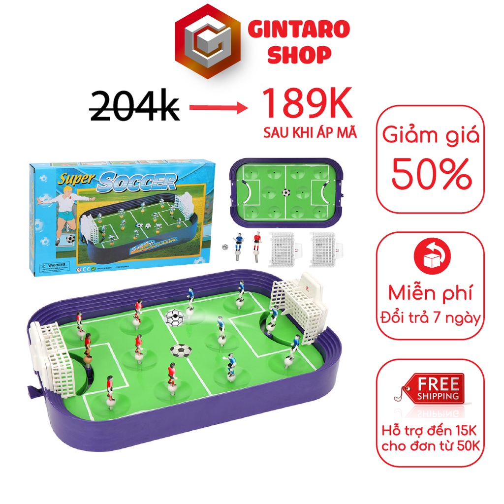 Đồ chơi bàn bóng đá cầu thủ xoay 360 độ , Phát triển tư duy và rèn luyện phản xạ cho bé GINTARO SHOP