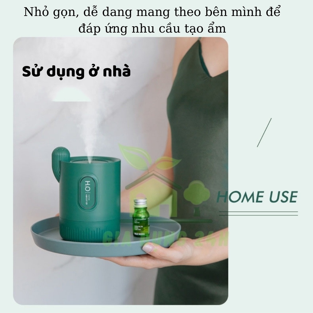 Máy Phun Xương, Xông Tinh Dầu, Tạo Ẩm H2O [CAO CẤP] Dung Lượng Pin 2000mAh Sử dụng 4h liên tục