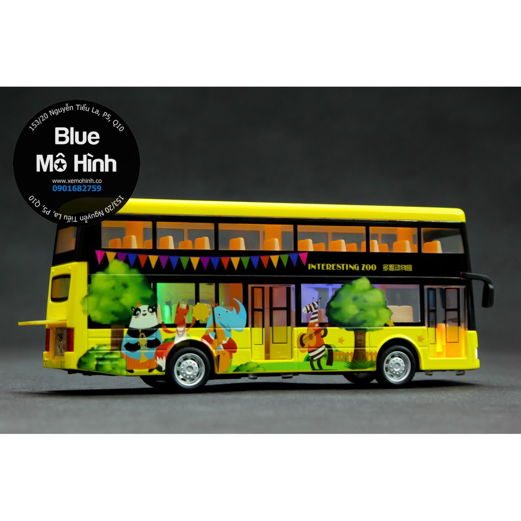 Blue mô hình | Mô hình xe bus xe khách hoạ tiết