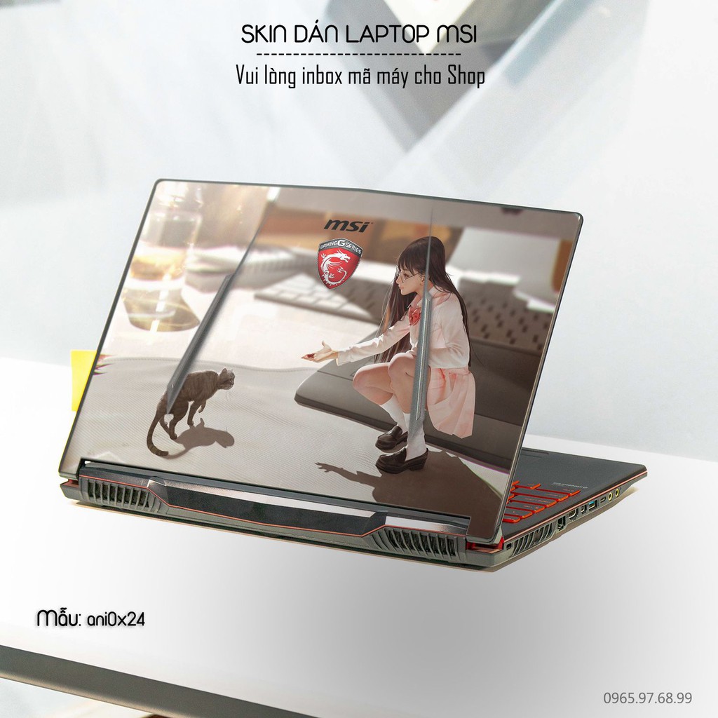 [SIÊU RẺ]  Dán decal cho các dòng Laptop MSI in nhiều mẫu cực đẹp dành cho con gái