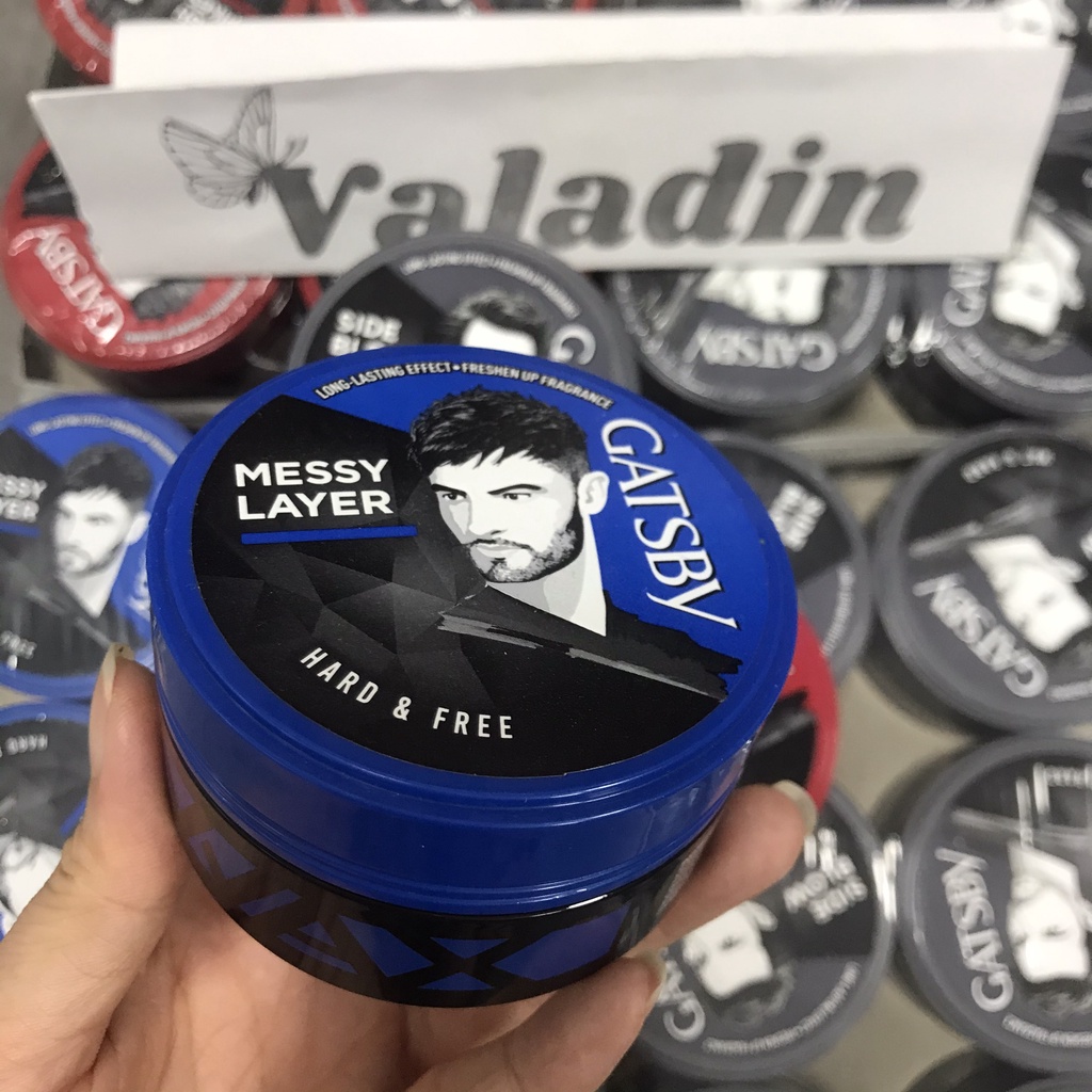Sáp Vuốt Tóc Nam GATSBY Side blow |Tough Spikes| Messy Layer 75g -Xáp vuốt tóc