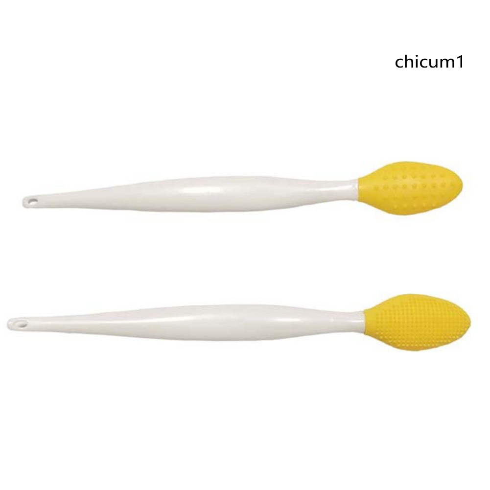 [Hàng mới về] Cọ Silicon Loại Bỏ Mụn Đầu Đen Vùng Mũi Thiết Kế Hai Mặt Tiện Dụng