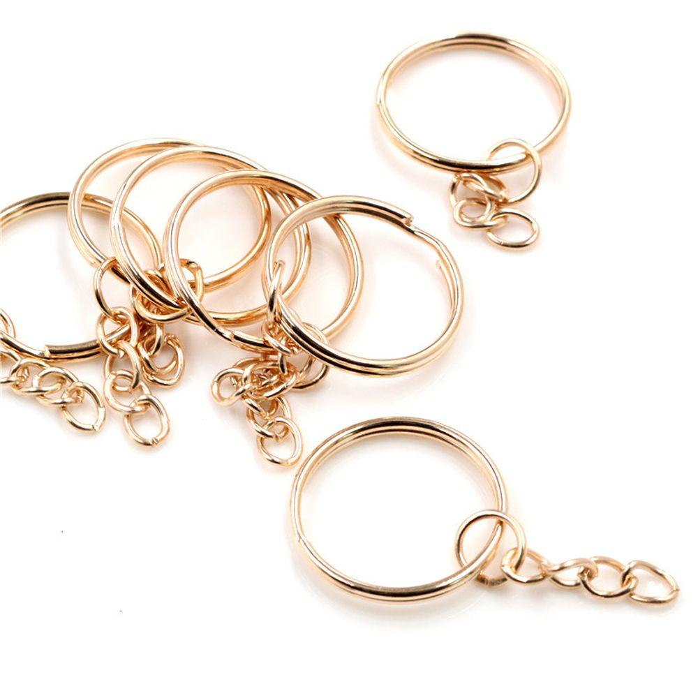 Móc Chìa Khóa Bằng Niken Cao Cấp|Set 10 Phụ Kiện Làm Trang Sức Chuyên Dụng