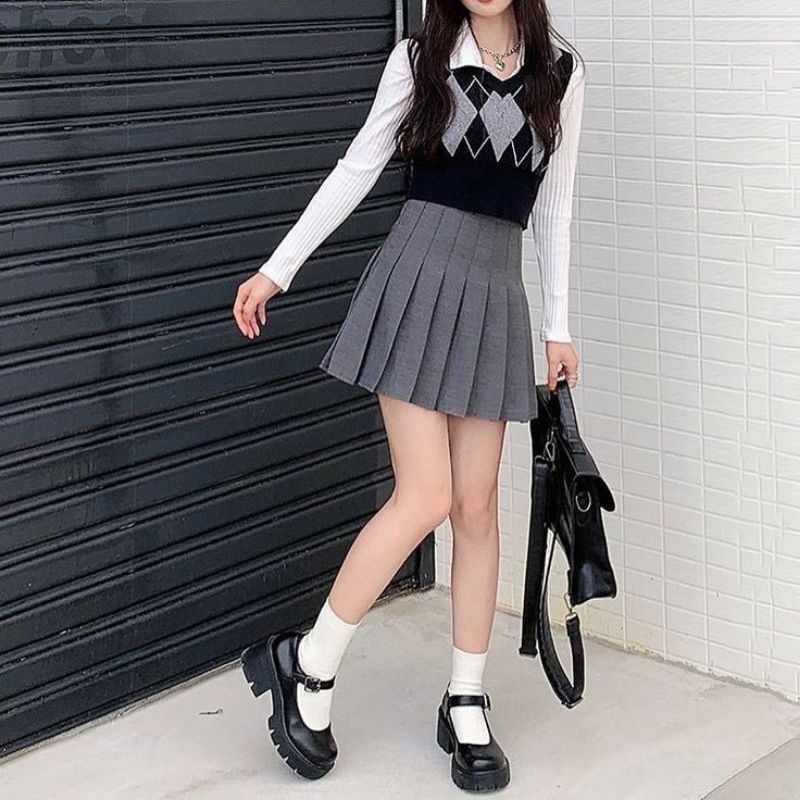 Tất thun cổ cao màu đủ màu xinh xắn