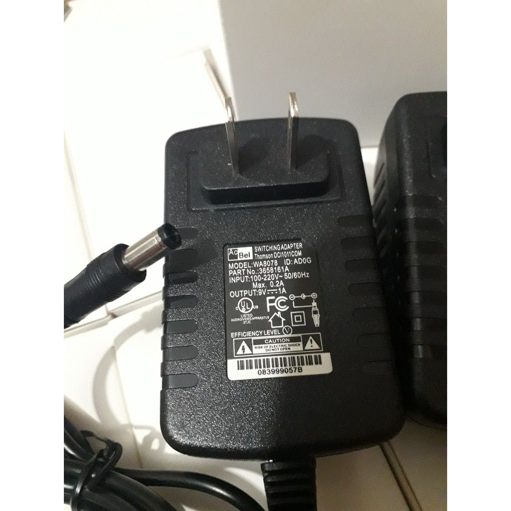[Mã ELORDER5 giảm 10k đơn 20k] Nguồn acbel 9v 1a chân thường sử dụng cho modem, bộ phát wifi