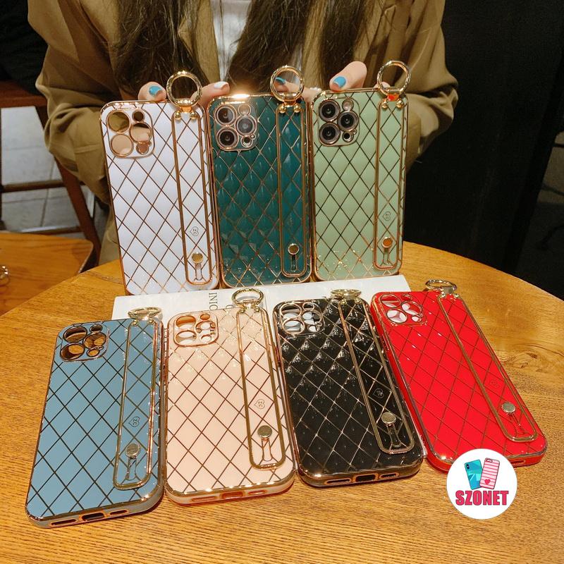 Ốp Điện Thoại TPU Chống Rơi Có Dây Đeo Tay Cho iPhone 14 13 12 Mini 11 Pro Max X XS XR 8 7 Plus + SE 2020