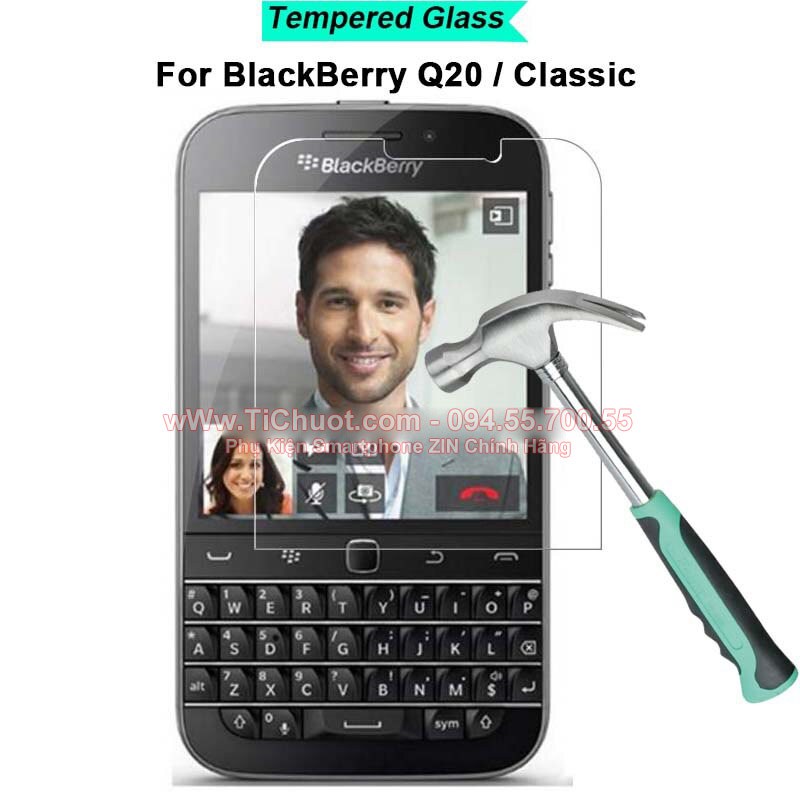 Kính Cường Lực BlackBerry Classic Q20 có mài cạnh 2.5D-9H