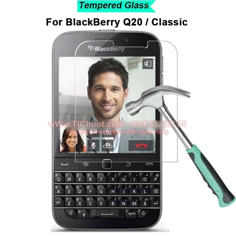 [Ảnh Thật] Kính CL BlackBerry Classic Q20 Cường Lực mài cạnh 2.5D-9H