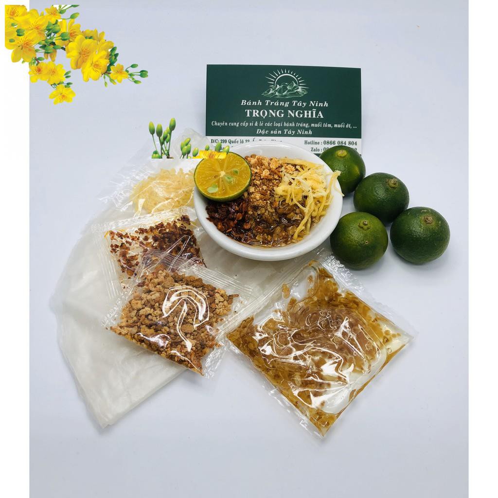 Bánh tráng dầu tỏi chà bông Trọng Nghĩa