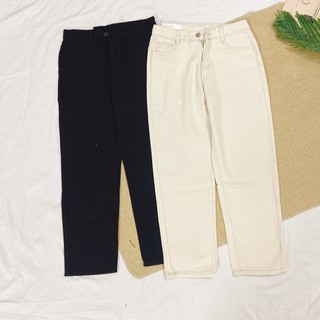 [Có sẵn+ảnh thật] Quần ống rộng khaki basic mẫu 2021