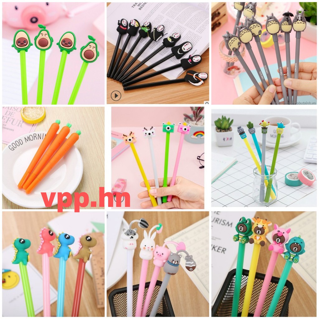 Bút Bi Nước Đầu Thú Cute