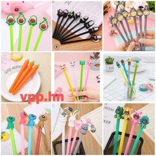 Bút bi nước đầu thú cute