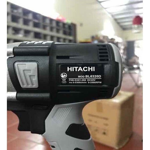 Máy xiết bulong Hitachi 199v - 2 PIN - Đầu 2 trong 1 - KHÔNG CHỔI THAN - TẶNG 1 ĐẦU CHUYỂN VÍT
