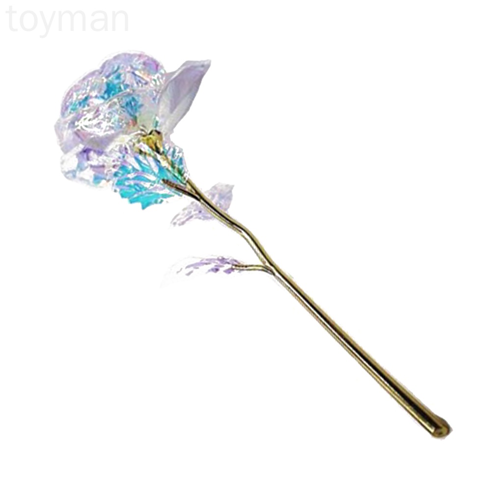 Hoa hồng mạ vàng 24K đính đá lấp lánh