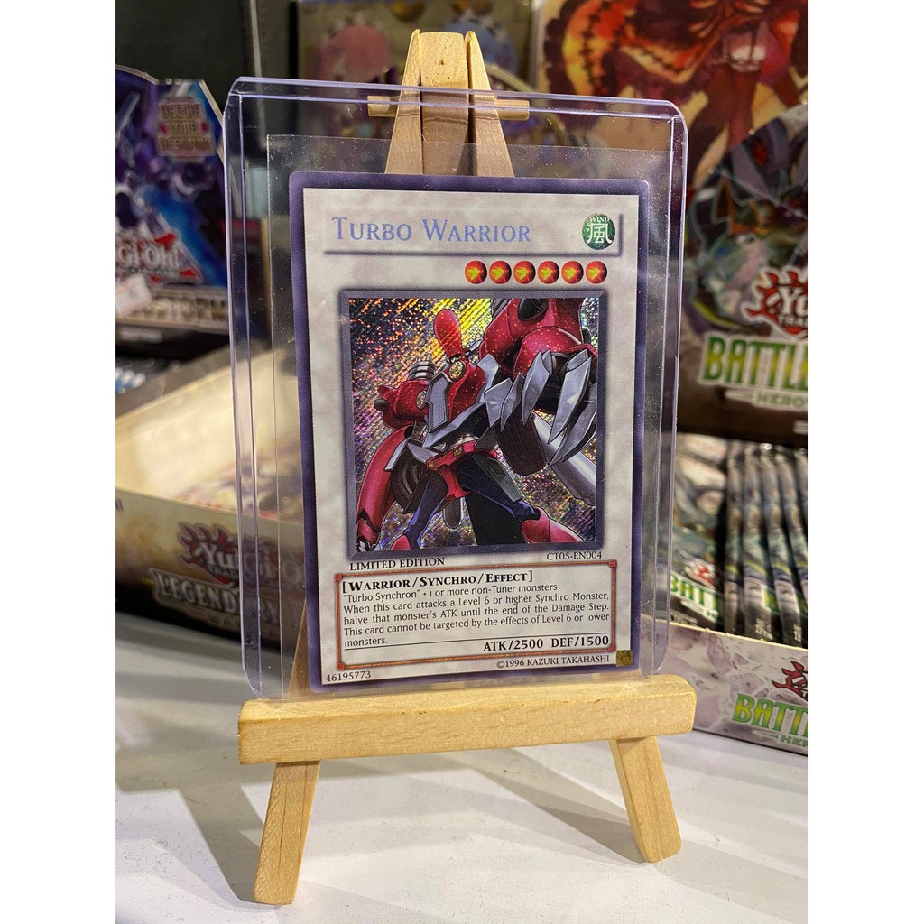 Lá bài thẻ bài Yugioh Turbo Warrior - Secret Rare - Tặng bọc bài nhựa bảo quản