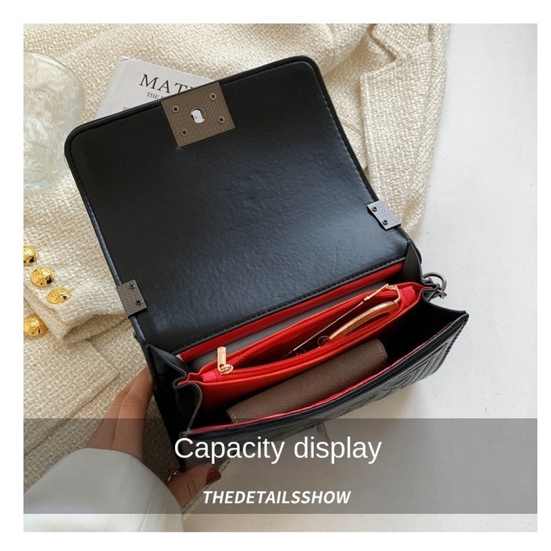 Túi Đeo Chéo Họa Tiết Kim Cương Phong Cách Hàn Quốc Mới 2022 Gylb377