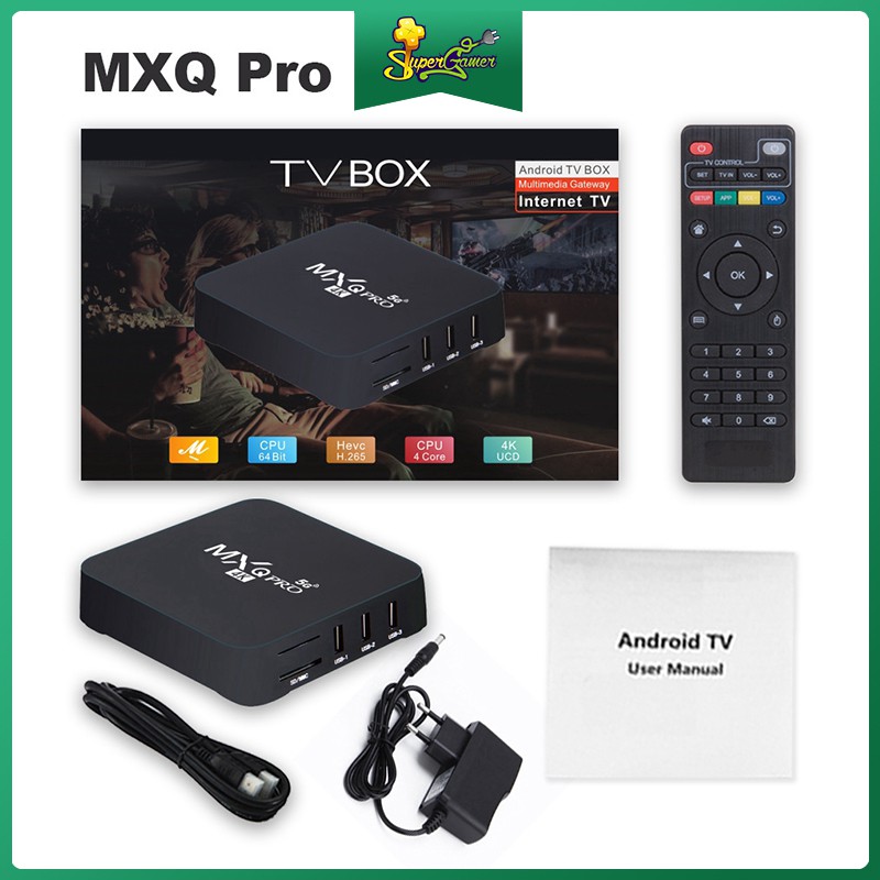Thiết bị chuyển đổi TV thường thành SMART TIVI BOX MXQ PRO 5G TV ANDROID BOX 4K 1G + 8G/2G+16G RAM 1GB