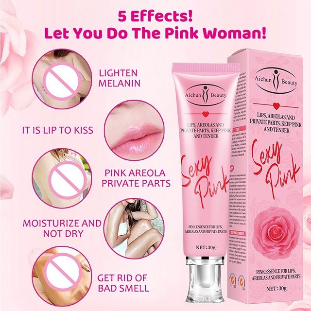 Kem Làm Hồng Môi Sexy Pink Aichun Beauty Chống Thâm Môi ,Làm Hồng Nhũ Hoa ,Vùng Kín 30g
