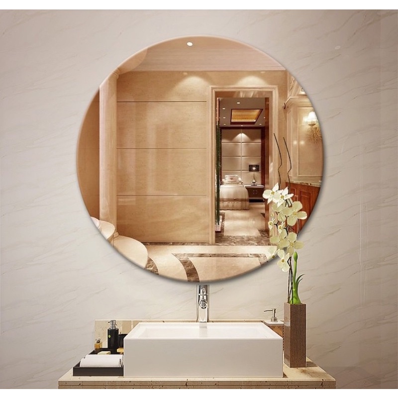 Gương tròn, gương đèn led trang điểm, gương nhà tắm