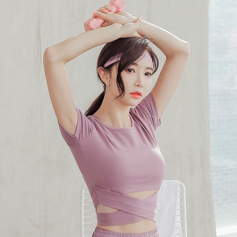 Áo Tập Gym Yoga Aerobic Cho Nữ Hàng Quảng Châu Cao Cấp (AT18)
