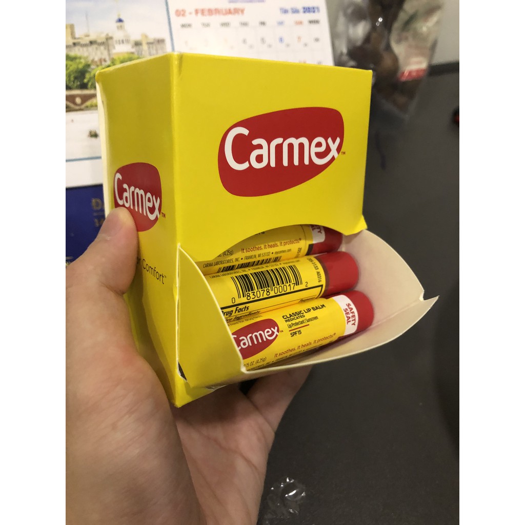 [Mã SRJULY1215 giảm 20K đơn 50K] [CARMEX] Son dưỡng môi khô nứt nẻ Carmex Medicated Classic Lip Balm - Xuất xứ USA | BigBuy360 - bigbuy360.vn