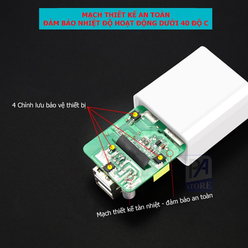 Củ Sạc Nhanh 2 Cổng 5V/2A - Hàng Best Seller Nội Địa Trung