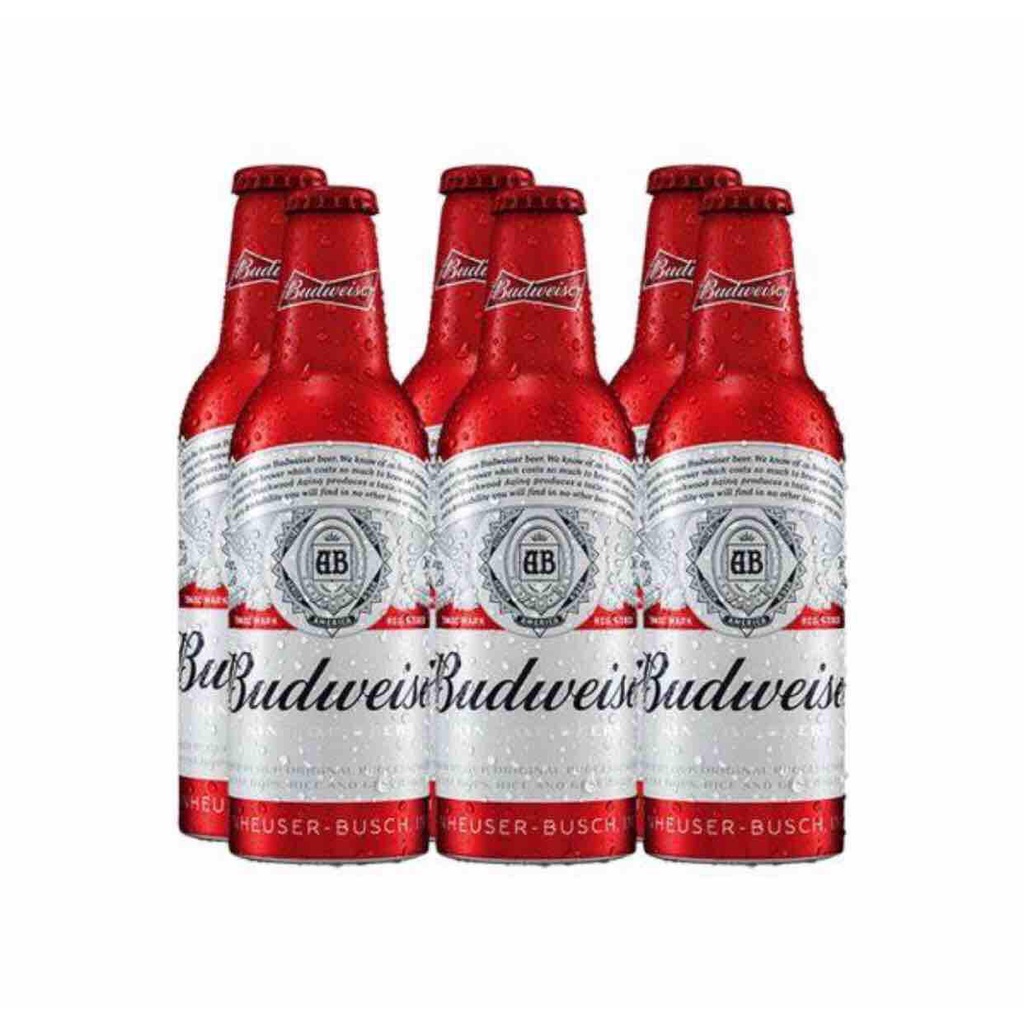 Hoả Tốc Bia Budweiser Alumium Thùng 24 Chai phiên bản cao cấp  | Chính Hãng