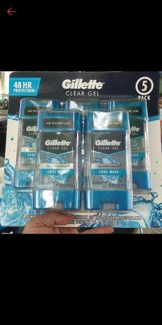 Lăn Khử Mùi Dạng Gel Gillette Endurance Cool Wave Clear Gel