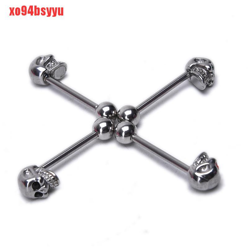 Nhẫn Hình Đầu Lâu Bằng Thép Không Gỉ Xo94Bsyu 14G