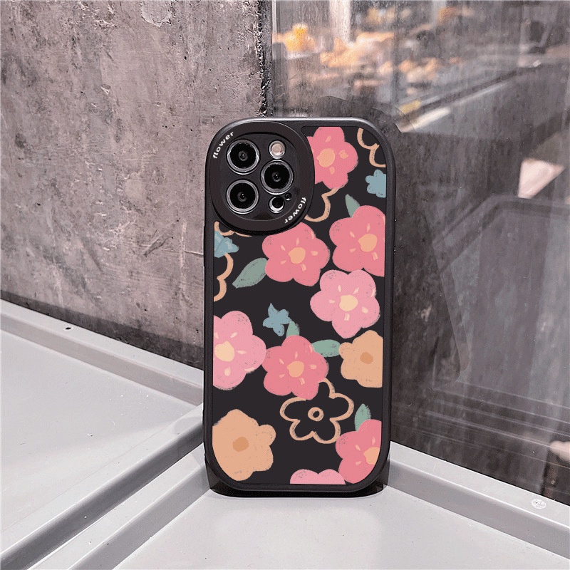 Ốp lưng Iphone viền tròn bảo vệ camera hoa hồng 7/7plus/8/8plus/x/xr/xs/11/12/13/pro/max/plus/promax  - Tomax Case