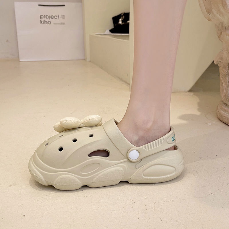 Xăng đan đi biển RENBEN đính hoa dễ thương thời trang 2022 cho bạn gái