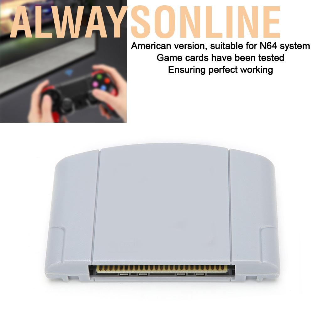 Alwaysonline ABS Video Game Console Plug Card Cartridge American Games Acessory for Mario Party 2