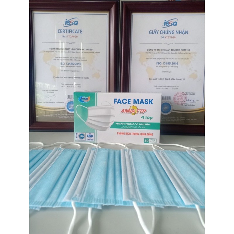 Hộp Khẩu trang vải kháng khuẩn cao cấp 4 lớp | BigBuy360 - bigbuy360.vn