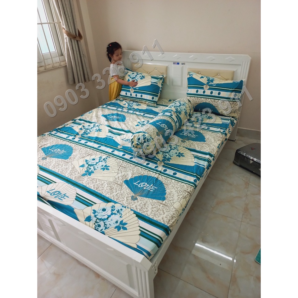 bộ drap Cotton Thắng Lợi 1m2 -chát với shop để chọn mẫu mới nhất