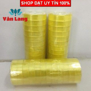 Combo 10 cuộn băng dính bản 18mm tiện lợi siêu dính