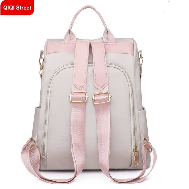 Balo Vải Oxford Chống Trộm Sức Chứa Lớn Thêu Họa Tiết Thời Trang Cho Nữ