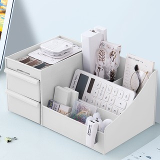 Hộp lưu trữ mỹ phẩm ký túc xá kệ để bàn trang điểm giỏ đựng mặt nạ son môi cọ trang điểm ngăn kéo lưu trữ