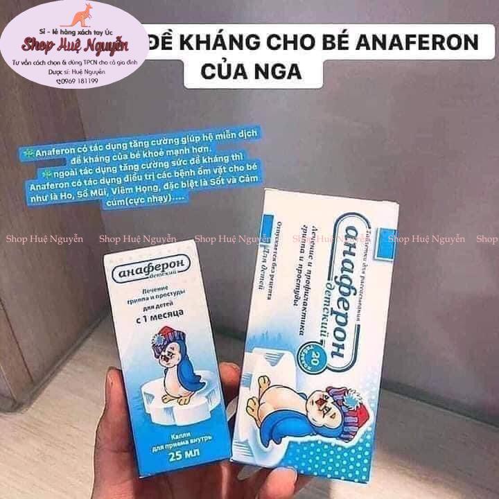 Tăng đề kháng Anaferol Nga- chim cánh cụt -dạng lọ và viên