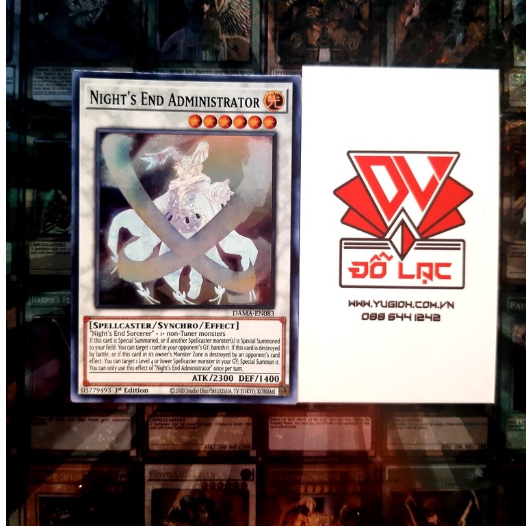 Thẻ Bài Mint90 Yugioh Monster Night's End Administrator - DAMA-EN083 - Super