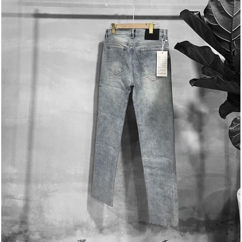 [Mã SKAMSALEP6 giảm 10% TỐI ĐA 100K đơn150K] quần jeans nam form skinny trơn | BigBuy360 - bigbuy360.vn