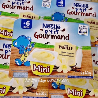 Váng sữa, sữa chua Nestle cho bé, váng sữa nguội Nestle Pháp date T6/2022 - vỉ 6 hộp