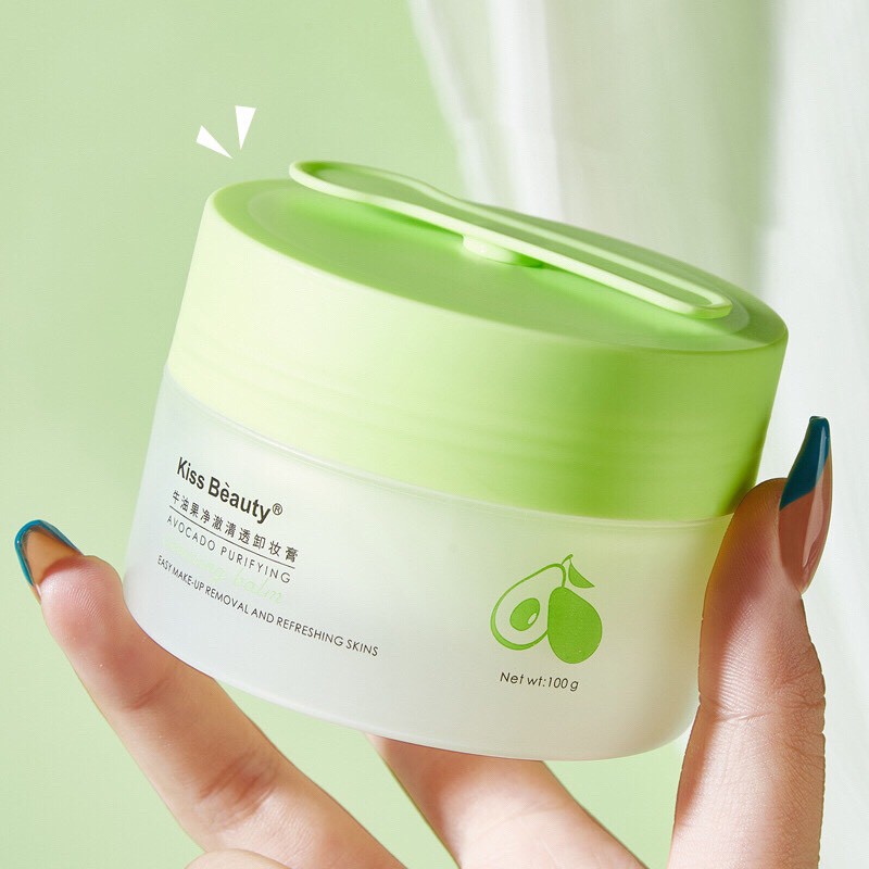 Sáp tẩy trang quả bơ KISS BEAUTY Avocado Purifying Cleansing Balm làm sạch sâu dịu nhẹ dưỡng ẩm sáng da KISS17 | BigBuy360 - bigbuy360.vn