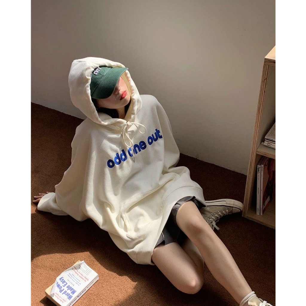 Áo hoodie Odd fom thụng tay to KAN0921