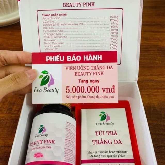 Viên uống trắng da Beauty Pink