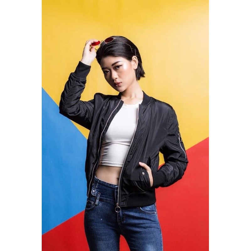 Áo bomber nữ